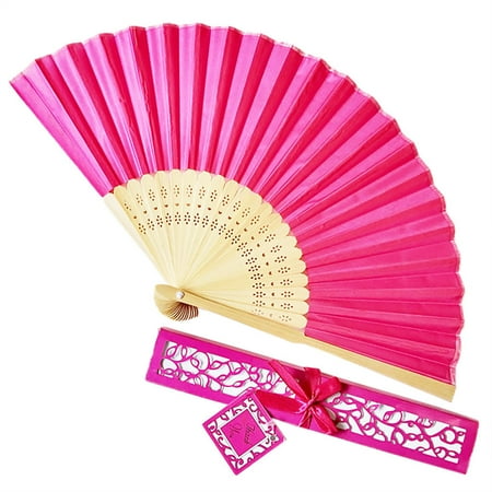 Xinqinghao home decorations Wedding Gift Box Gift Fan Tray Carton Couple Gift Solid Color Silk Fan Hot Pink
Xinqinghao home decorations Wedding Gift Box Gift Fan Tray Carton Couple Gift Solid Color Silk Fan Hot Pink