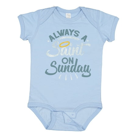 Inktastic Saint on Sunday Gift Baby Boy or Baby Girl Bodysuit