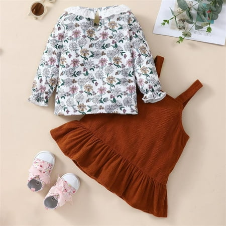 Cathalem Kids Outfit Girls Kids Baby Girls Boys Long Ruffled Sleeve Floral Blouse Tops Size Small Girls Clothes Childrenscostume Brown 12-18 Months
Cathalem Kids Outfit Girls Kids Baby Girls Boys Long Ruffled Sleeve Floral Blouse Tops Size Small Girls Clothes Childrenscostume Brown 12-18 Months