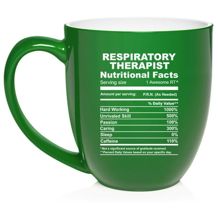 Respiratory Therapist Nutrition Facts Funny Gift Ceramic Coffee Mug Tea Cup Gift for Her Him Friend Coworker Wife Husband (16oz Green)
Respiratory Therapist Nutrition Facts Funny Gift Ceramic Coffee Mug Tea Cup Gift for Her Him Friend Coworker Wife Husband (16oz Green)