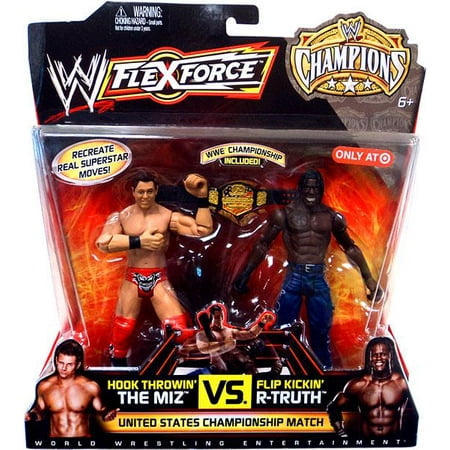 Hook Throwin' The Miz Vs. Flip Kickin' R-Truth Action Figure 2-Pack