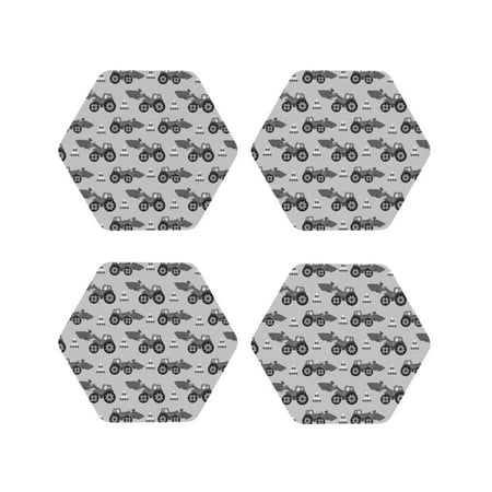 Drink Coasters Set of 4 Gray Tractor Leather Coasters for Coffee Table Protector Heat Resistant Cute Coasters for Home Decor Housewarming Gifts Bar Kitchen 4 Inch Hexagon
Drink Coasters Set of 4 Gray Tractor Leather Coasters for Coffee Table Protector Heat Resistant Cute Coasters for Home Decor Housewarming Gifts Bar Kitchen 4 Inch Hexagon