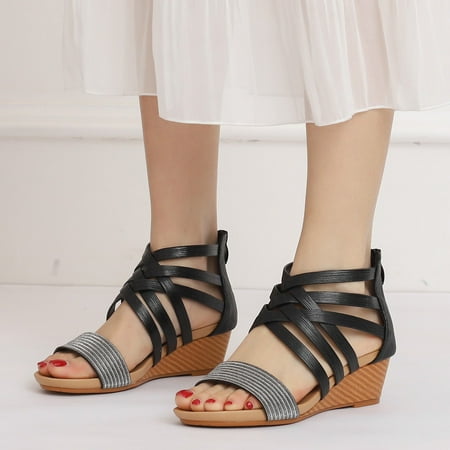 eczipvz Walking Shoes Women Summer Wedge Sandal for Women Closed Toe Braided Cushion Ankle Strap Espadrille Rubber Fashion Comfortable Sandals
eczipvz Walking Shoes Women Summer Wedge Sandal for Women Closed Toe Braided Cushion Ankle Strap Espadrille Rubber Fashion Comfortable Sandals