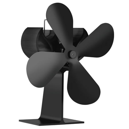 Njspdjh Portable Fan Fireplace Heat Fan With 4 Powered Stove Fan Fans Stove Wood Fan Small Appliances