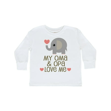 Inktastic Oma and Opa Love Me Gift Gift Toddler Boy or Toddler Girl Long Sleeve T-Shirt
Inktastic Oma and Opa Love Me Gift Gift Toddler Boy or Toddler Girl Long Sleeve T-Shirt