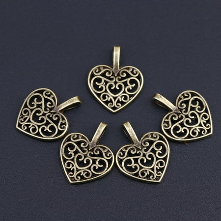 100pcs Retro Hollow-out Heart Shape Pendants Charms Creative DIY Jewelry Making Accessory for Necklace Bracelet (Ancient Bronze)
100pcs Retro Hollow-out Heart Shape Pendants Charms Creative DIY Jewelry Making Accessory for Necklace Bracelet (Ancient Bronze)