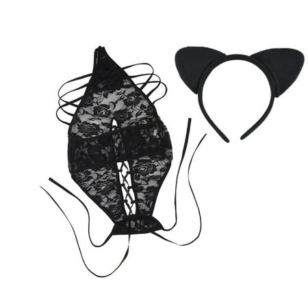 Intimates Women Lace Lingerie Nightwear Underwear G-string Babydoll Sleepwear Bodysuit Polyester no underwire sports bra Black
Intimates Women Lace Lingerie Nightwear Underwear G-string Babydoll Sleepwear Bodysuit Polyester no underwire sports bra Black