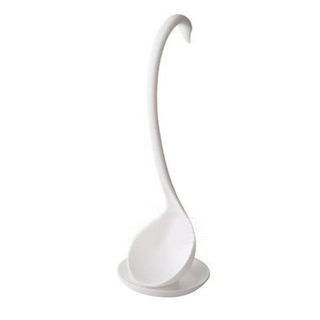 

Swan Long Handled Spoon Soup Tableware Dinnerware Cooking Kitchen Tool