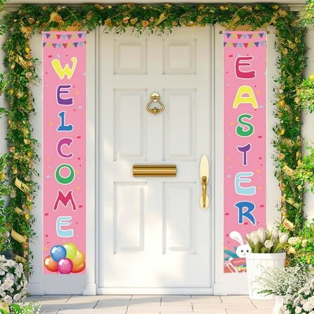 Giyblacko Flags_ Banners & Accessories 1 PCS Happy Easter Porch Banner Bunny Egg Rabbit Party Front Door Sign Wall Hanging Spring Decorations And Supplies For Home Office Farmhouse Holiday Decor
Giyblacko Flags_ Banners & Accessories 1 PCS Happy Easter Porch Banner Bunny Egg Rabbit Party Front Door Sign Wall Hanging Spring Decorations And Supplies For Home Office Farmhouse Holiday Decor