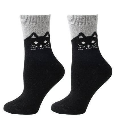 Womens Adult Winter Faux Wool Blend Crew Socks Cute Cartoon for Cat Print Contrast Color Vintage Knit Thickened Thermal Warm Mid Tube Hosiery
Womens Adult Winter Faux Wool Blend Crew Socks Cute Cartoon for Cat Print Contrast Color Vintage Knit Thickened Thermal Warm Mid Tube Hosiery