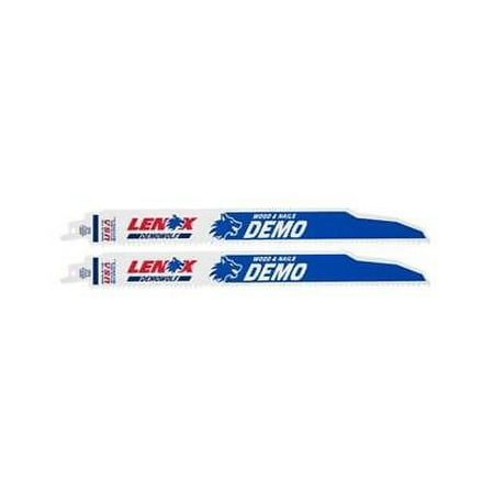Lenox LENOX DEMOWOLF 12 in. Bi-Metal Reciprocating Saw Blade 6 TPI 2 pk