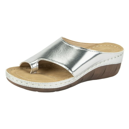 Eudgs Ladies Summer Casual Bright Leather Solid Color Large Size Slope Heel Thick Bottom Beach Sandals Slippers Comfortable Sandals for Women for Walking Sandal Heels for Women Size 11 Womens Rose
Eudgs Ladies Summer Casual Bright Leather Solid Color Large Size Slope Heel Thick Bottom Beach Sandals Slippers Comfortable Sandals for Women for Walking Sandal Heels for Women Size 11 Womens Rose