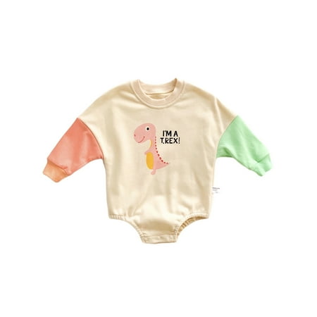 Nokpsedcb Infant Baby Boys Girls Fall Playsuit Cartoon Dinosaur Print Patch Long Sleeve Romper Jumpsuit Pink 3-6 Months
Nokpsedcb Infant Baby Boys Girls Fall Playsuit Cartoon Dinosaur Print Patch Long Sleeve Romper Jumpsuit Pink 3-6 Months