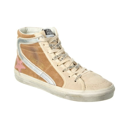 Golden Goose Slide Leather & Suede Sneaker 38 Brown