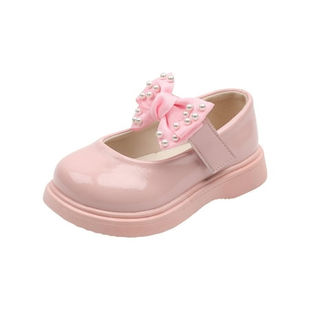Fesfesfes Toddler Shoes Baby Girls Cute Pearl Bow Non-slip Round Head Small Leather Princess Shoes
Fesfesfes Toddler Shoes Baby Girls Cute Pearl Bow Non-slip Round Head Small Leather Princess Shoes