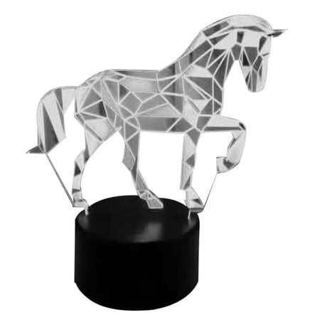 MCat LED Night Lamp Touch Control Eye Protection Stunning Visual Effect Flicker-Free Plug-and-Play 3D Horse Style LED Bedside Lamp Ornament with USB for Home
MCat LED Night Lamp Touch Control Eye Protection Stunning Visual Effect Flicker-Free Plug-and-Play 3D Horse Style LED Bedside Lamp Ornament with USB for Home