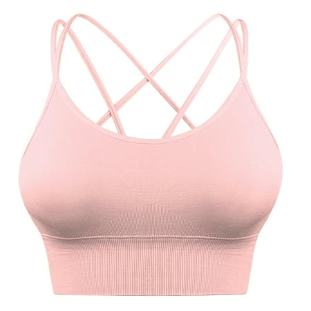 Strappy Sports Bra for Women (Pink) Comfortable & Sexy Crisscross Fits for Running Athletic Gym Workout Yoga Fitness Tank Tops XXL Size
Strappy Sports Bra for Women (Pink) Comfortable & Sexy Crisscross Fits for Running Athletic Gym Workout Yoga Fitness Tank Tops XXL Size
