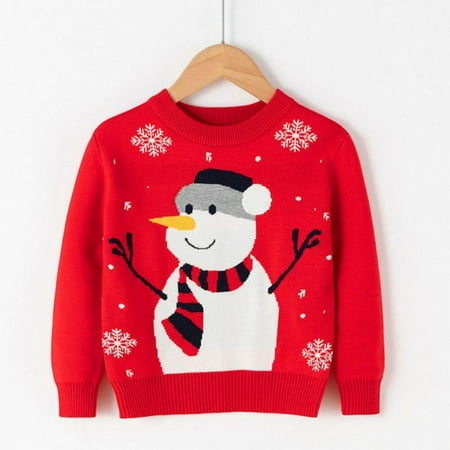 Promotion!Kids Girl Boy Casual Sweater Long Sleeve Round Neck Christmas Elk/ Snowman Print Loose Pullover Fall Tops
Promotion!Kids Girl Boy Casual Sweater Long Sleeve Round Neck Christmas Elk/ Snowman Print Loose Pullover Fall Tops