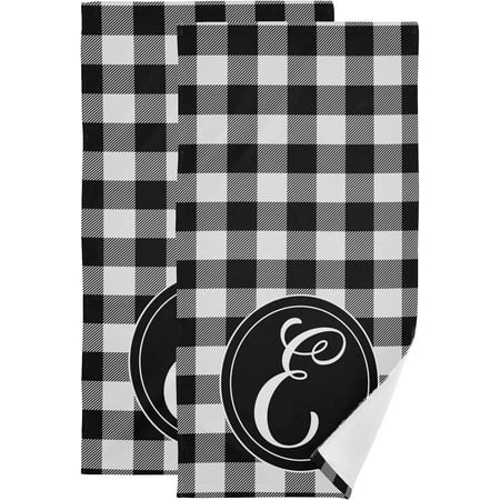 SPXUBZ Kitchen Towels Black and White Buffalo Check Letter E for Home Kitchen Decor Housewarming Gift Towel Set of 2
SPXUBZ Kitchen Towels Black and White Buffalo Check Letter E for Home Kitchen Decor Housewarming Gift Towel Set of 2