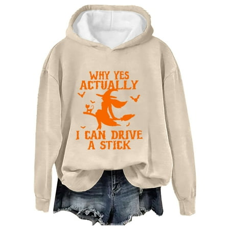 WUDATI Women s Halloween Witch Hoodie Why Yes Actually I Can Drive A Stick Long Sleeve Sweatshirt Casual Fall Pullover Tops for Daily Wear Party Holiday Gift Outfit
WUDATI Women s Halloween Witch Hoodie Why Yes Actually I Can Drive A Stick Long Sleeve Sweatshirt Casual Fall Pullover Tops for Daily Wear Party Holiday Gift Outfit