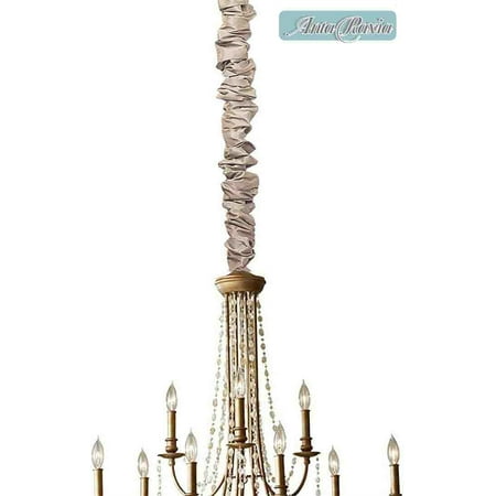 Putty 100% REAL Silk Chandelier Chain Cover