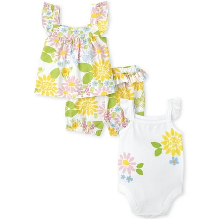 The Children s Place Baby Girl & Toddler Girl Bodysuit Set With Shorts And Tank 3 Piece Set Sizes Newborn-24 Months
The Children s Place Baby Girl & Toddler Girl Bodysuit Set With Shorts And Tank 3 Piece Set Sizes Newborn-24 Months
