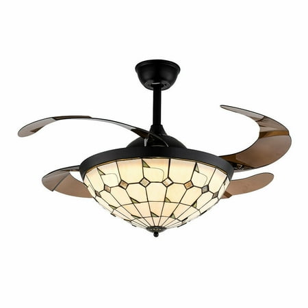 TFCFL 42 Ceiling Fan Lamp Dimmable Chandelier Light 4 Retractable Blades Remote 36W
TFCFL 42 Ceiling Fan Lamp Dimmable Chandelier Light 4 Retractable Blades Remote 36W