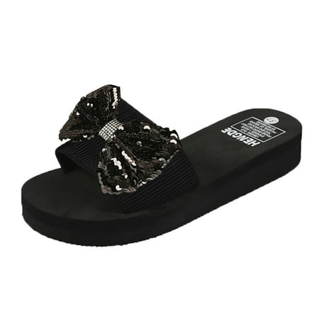 Women Shoes Thick Sole Beach Sequin Slippers Sandals Summer Slippers Shoes Comfort Open Toe Pearl Sequins Thick Sole Beach Sandals Slippers PU Dress Sandals for Women Black
Women Shoes Thick Sole Beach Sequin Slippers Sandals Summer Slippers Shoes Comfort Open Toe Pearl Sequins Thick Sole Beach Sandals Slippers PU Dress Sandals for Women Black