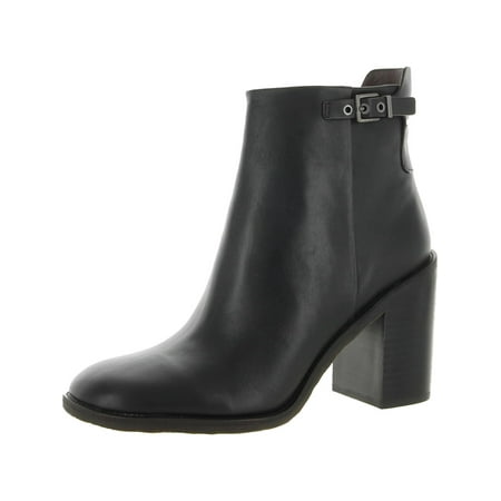 Franco Sarto Womens Rivet Leather Block Heel Booties
