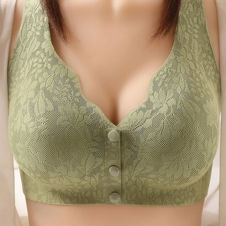 DroolingDog Women s Sports Underwear Wirefree Front Buckle Gathered Lightweight Breathable Large Size Green Lace Non-marking Underwear
DroolingDog Women s Sports Underwear Wirefree Front Buckle Gathered Lightweight Breathable Large Size Green Lace Non-marking Underwear
