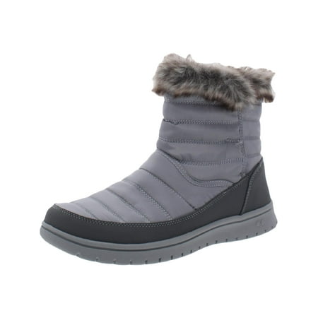 Ryka Womens Suzy Nylon Ankle Shearling Boots