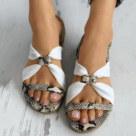 Ladies Shoes Women s Sandals Suede Flat Bottom Strap Fish Mouth Flat Shoes Cool Shoes