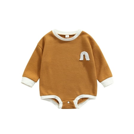 AMILIEe Toddler Romper Baby Boy Girl Sweatshirt Romper Rainbow Long Sleeve Pullover Top
AMILIEe Toddler Romper Baby Boy Girl Sweatshirt Romper Rainbow Long Sleeve Pullover Top