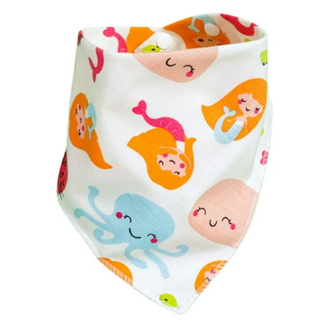 Baby Cotton Bib Washable Double-Layer Infant Burp Cloth for Boys Girls