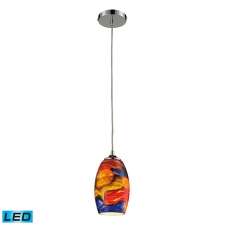 Surrealist 1-Light Mini Pendant in Polished Chrome with Multi-colored Glass - Includes LED Bulb
Surrealist 1-Light Mini Pendant in Polished Chrome with Multi-colored Glass - Includes LED Bulb
