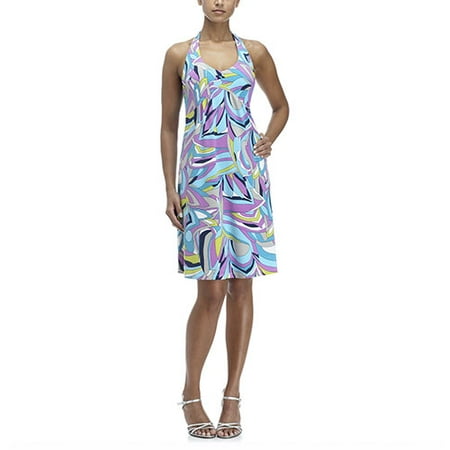 Metro7 - Women's Print Halter Dress