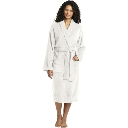 Plush Microfleece Shawl Collar Robe