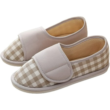 DanceeMangoo Women Adjustable Indoor Slippers Memory Foam House Shoes Closed Toe Slipper Arthritis Edema Shoes
DanceeMangoo Women Adjustable Indoor Slippers Memory Foam House Shoes Closed Toe Slipper Arthritis Edema Shoes