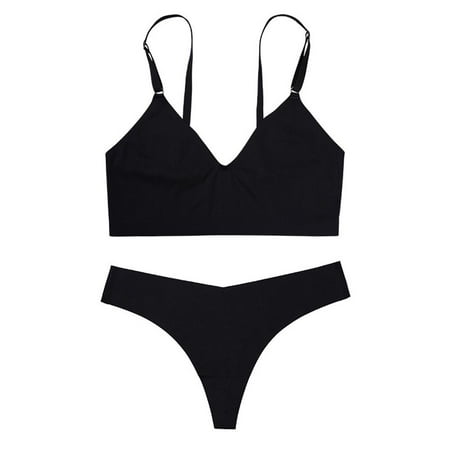 Yoga Fitness Breathable Gathering Adjustable V-Neck Vest G-String Briefs Women Underwear Bra Set Lingerie BLACK S
Yoga Fitness Breathable Gathering Adjustable V-Neck Vest G-String Briefs Women Underwear Bra Set Lingerie BLACK S