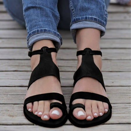 MIASHUI shoes for women Ladies Shoes Fashion Roman Style Solid Flat Soft Sole Buckle Strap Sandals
MIASHUI shoes for women Ladies Shoes Fashion Roman Style Solid Flat Soft Sole Buckle Strap Sandals