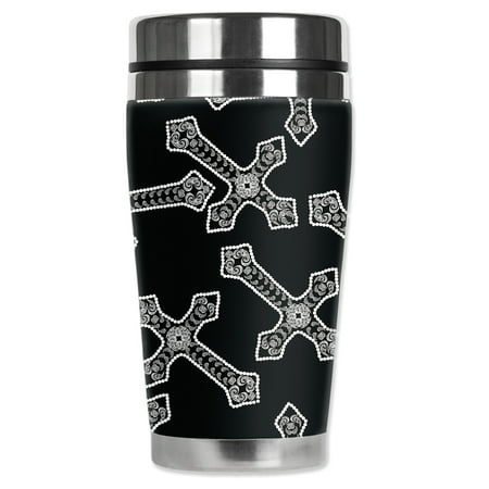 Mugzie brand 20-Ounce MAX Stainless Steel Travel Mug with Insulated Wetsuit Cover - Cross Toss
Mugzie brand 20-Ounce MAX Stainless Steel Travel Mug with Insulated Wetsuit Cover - Cross Toss