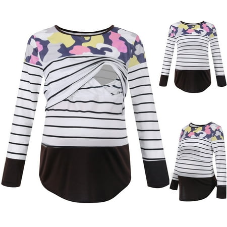 Simplmasygenix Womens Maternity Clearance Long Sleeve Summer Tops Summer Pregnant Women Tops Breastfeeding Striped Maternity Clothes
Simplmasygenix Womens Maternity Clearance Long Sleeve Summer Tops Summer Pregnant Women Tops Breastfeeding Striped Maternity Clothes