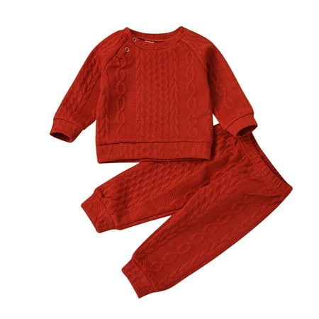 EHTMSAK Infant Baby Toddler Children Girl 2PCS Outfits T Shirts and Pants Set Clothing Set Long Sleeve Red 6M-4Y 110
EHTMSAK Infant Baby Toddler Children Girl 2PCS Outfits T Shirts and Pants Set Clothing Set Long Sleeve Red 6M-4Y 110