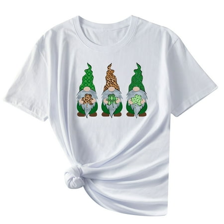 White Blouse for Women Blouses for Women Dressy Casual Women s Casual Four Leaf Print Pullover Short Sleeve T-Shirt Top Round-Neck Proclub Shirts White XXL
White Blouse for Women Blouses for Women Dressy Casual Women s Casual Four Leaf Print Pullover Short Sleeve T-Shirt Top Round-Neck Proclub Shirts White XXL