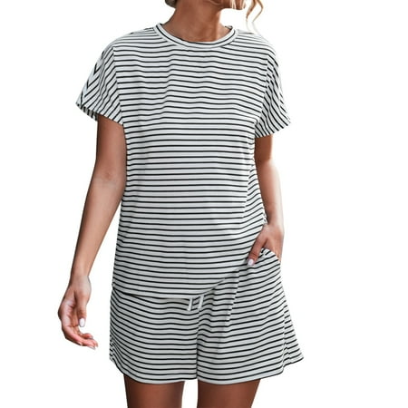 JDEFEG Womens Shorts Suit Underwear Women s Summer Short Sleeve Striped Jumpsuit Rompers with Pockets Short Pant Rompers Pajamas Loungewear Cute Swimsuits with Shorts Polyester Spandex White S
JDEFEG Womens Shorts Suit Underwear Women s Summer Short Sleeve Striped Jumpsuit Rompers with Pockets Short Pant Rompers Pajamas Loungewear Cute Swimsuits with Shorts Polyester Spandex White S