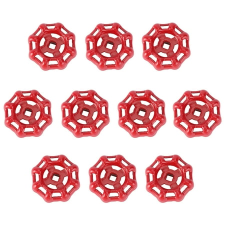 NUOLUX 10pcs Cast Iron Handle Ball Hand Wheel Shutoff Handles