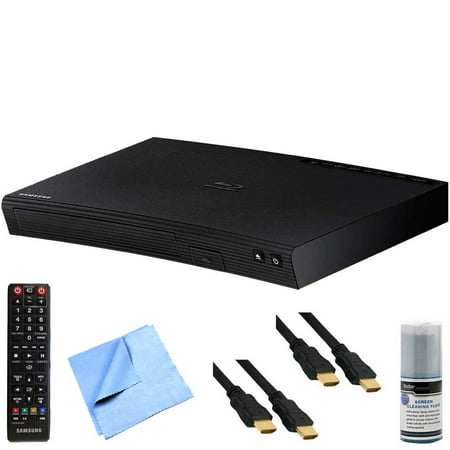 Samsung BD-J5900 - 3D Wi-Fi Blu-Ray Disc Player Plus Hook-Up Bundle. Bundle Includes Blue-Ray Player, 2 x 6 ft High Speed 3D Ready 120hz Ready 1080p HDMI Cables, Performance TV\/LCD Screen Cleaning K