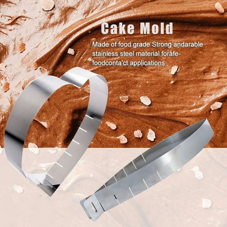 Stainless Steel Cake Mousse Stencil Adjustable Love Shape Ring for Cake Baking Cake Decorating Tool Kitchen Accessory
Stainless Steel Cake Mousse Stencil Adjustable Love Shape Ring for Cake Baking Cake Decorating Tool Kitchen Accessory