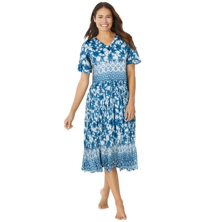 Only Necessities Women s Plus Size Crinkle Cotton Dress or Nightgown Dress Or Nightgown
Only Necessities Women s Plus Size Crinkle Cotton Dress or Nightgown Dress Or Nightgown