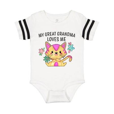 Inktastic My Great Grandma Loves Me with Cute Kitten and Flowers Gift Baby Boy or Baby Girl Bodysuit
Inktastic My Great Grandma Loves Me with Cute Kitten and Flowers Gift Baby Boy or Baby Girl Bodysuit